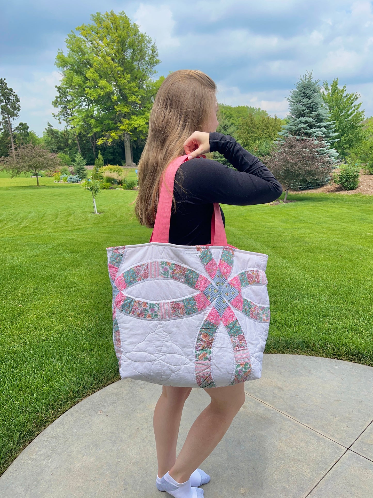 The Watermelon Quilted Weekender Tote Bag #1