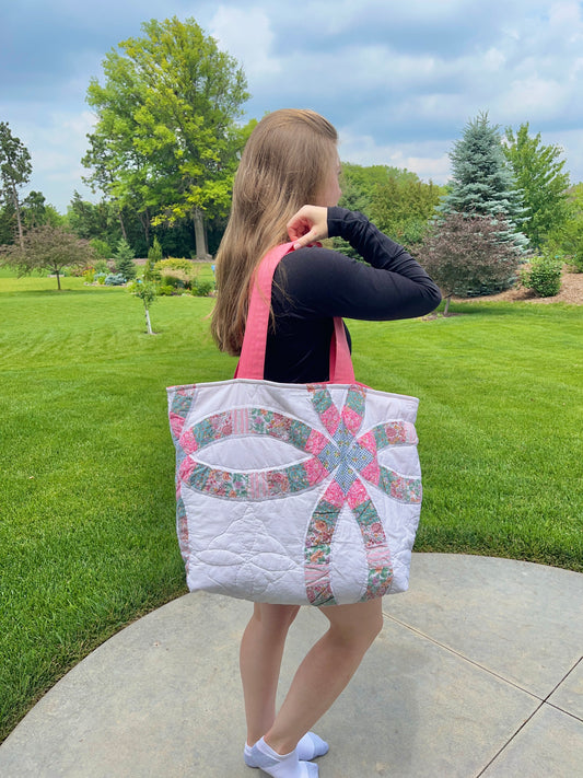 The Watermelon Quilted Weekender Tote Bag #1