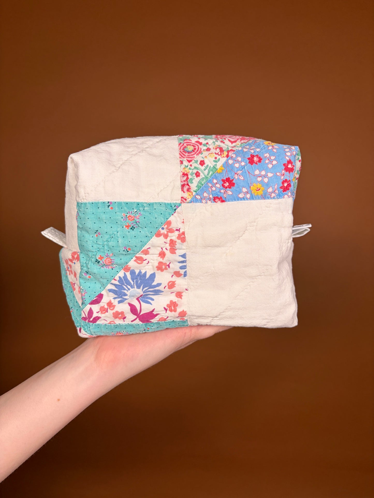 Upcycled Pink Medium Makeup Bag #1 *limited-edition*