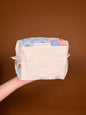 Upcycled Purple Gingham Medium Makeup Bag #3 *limited-edition*