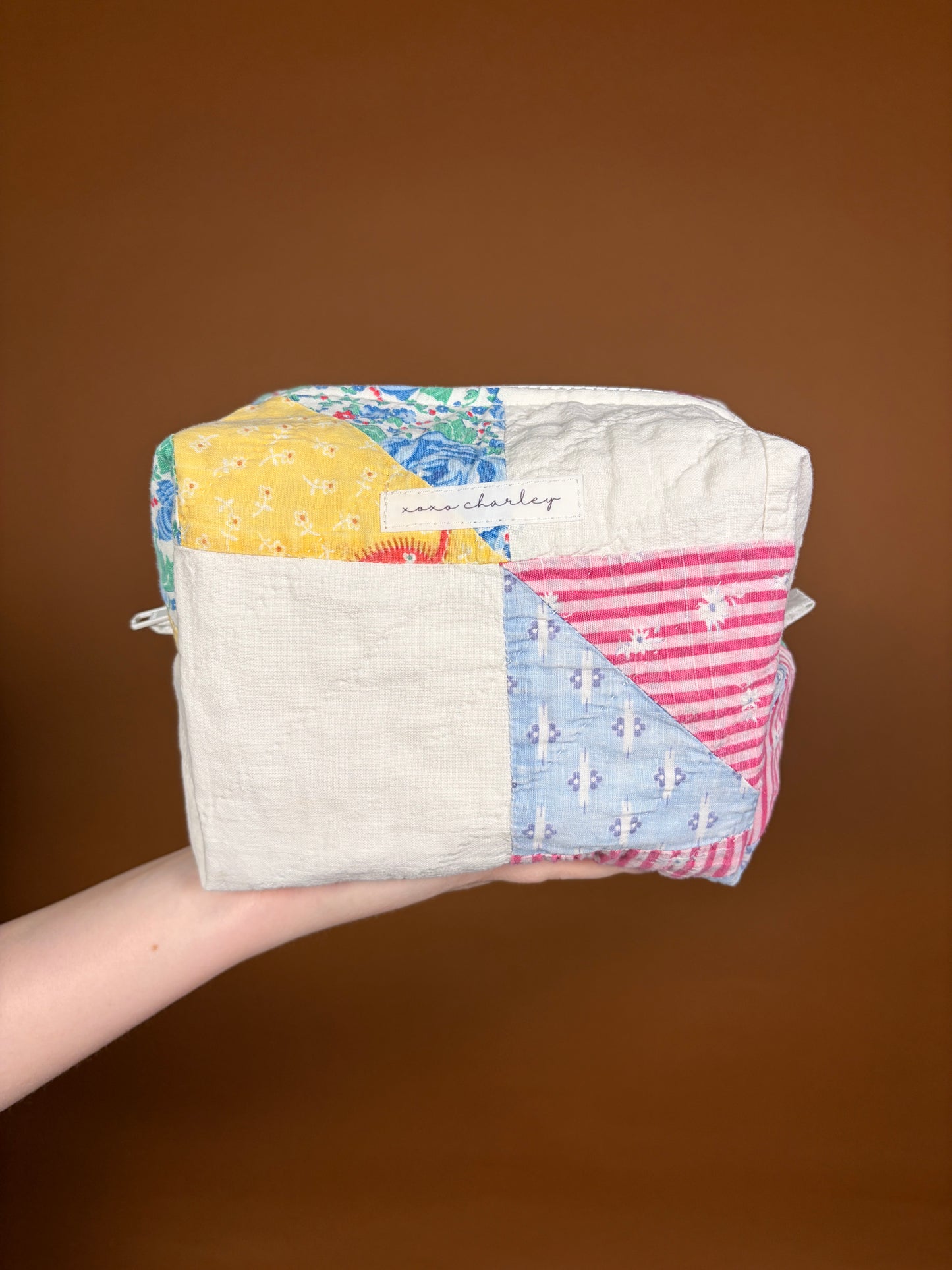 Upcycled Pink Medium Makeup Bag #2 *limited-edition*