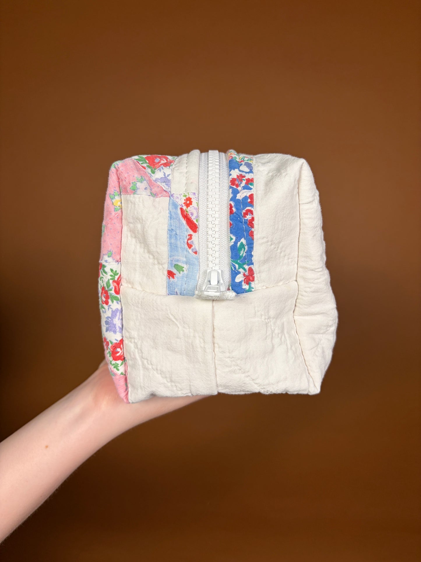 Upcycled Pink Medium Makeup Bag #3 *limited-edition*