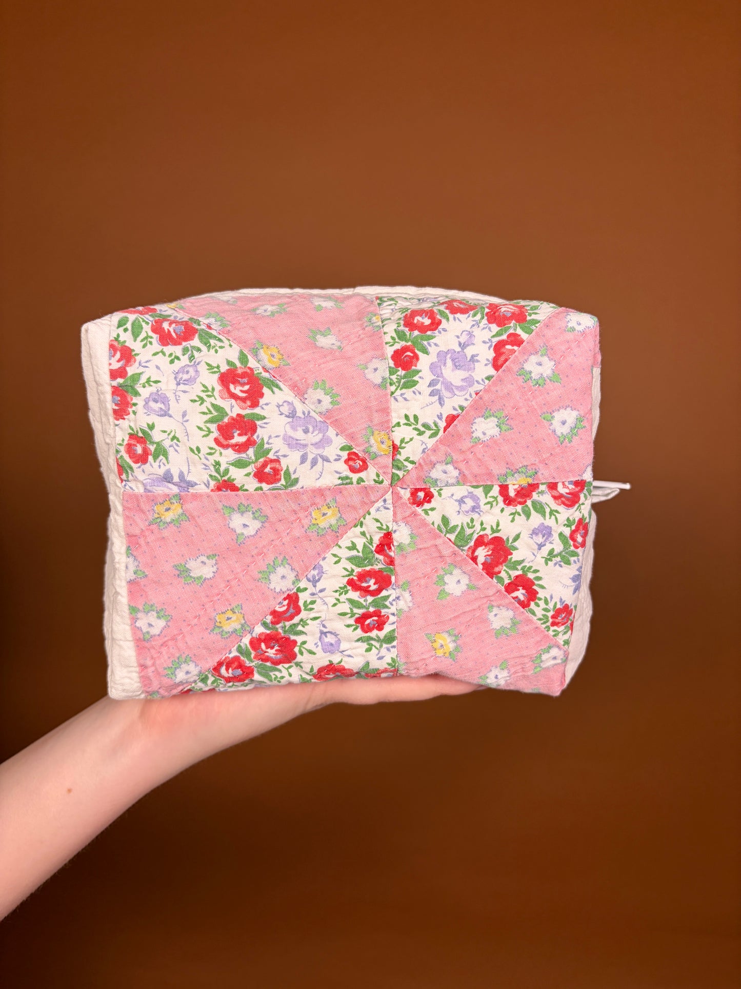 Upcycled Pink Medium Makeup Bag #3 *limited-edition*