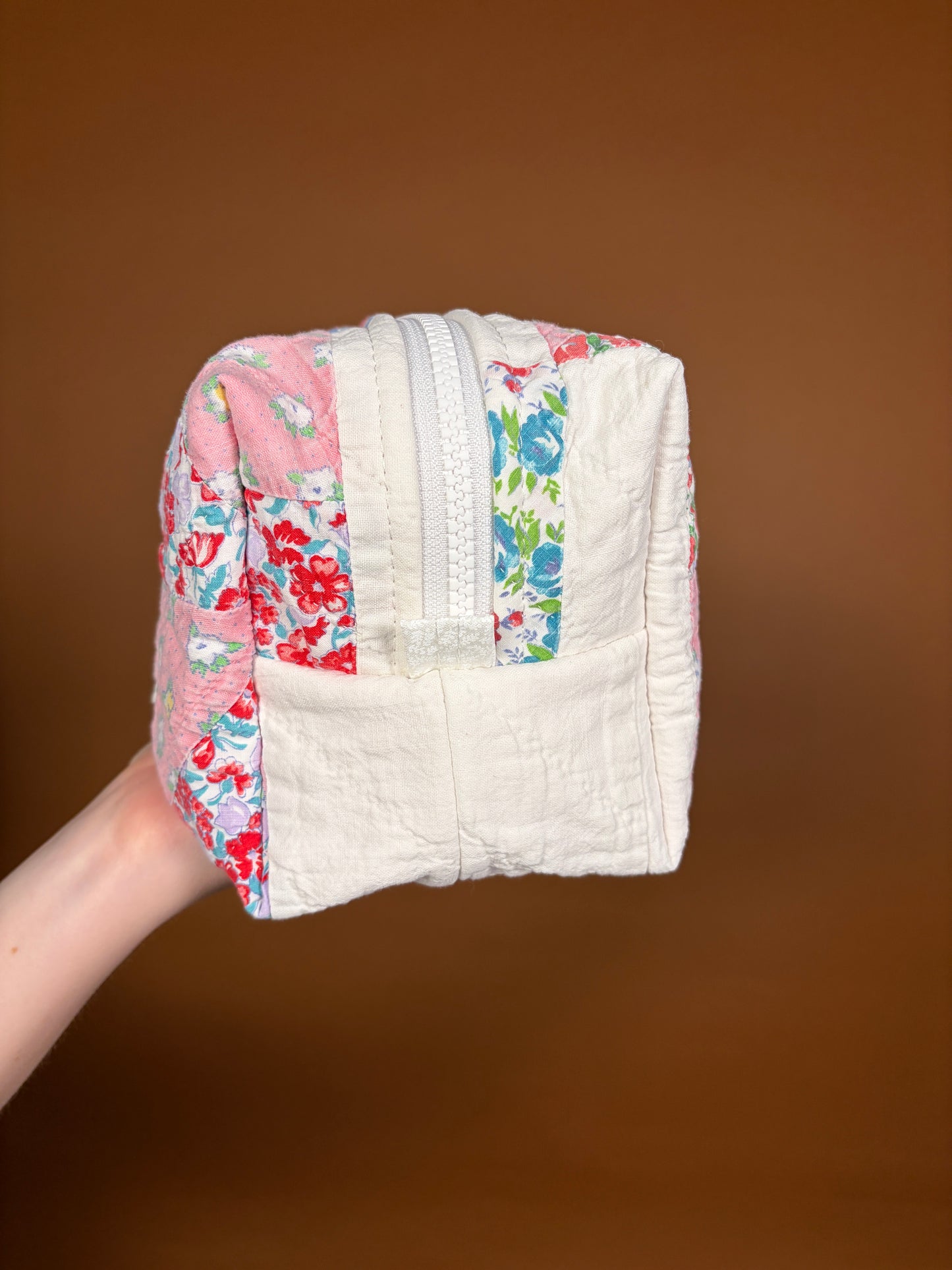 Upcycled Pink Medium Makeup Bag #3 *limited-edition*