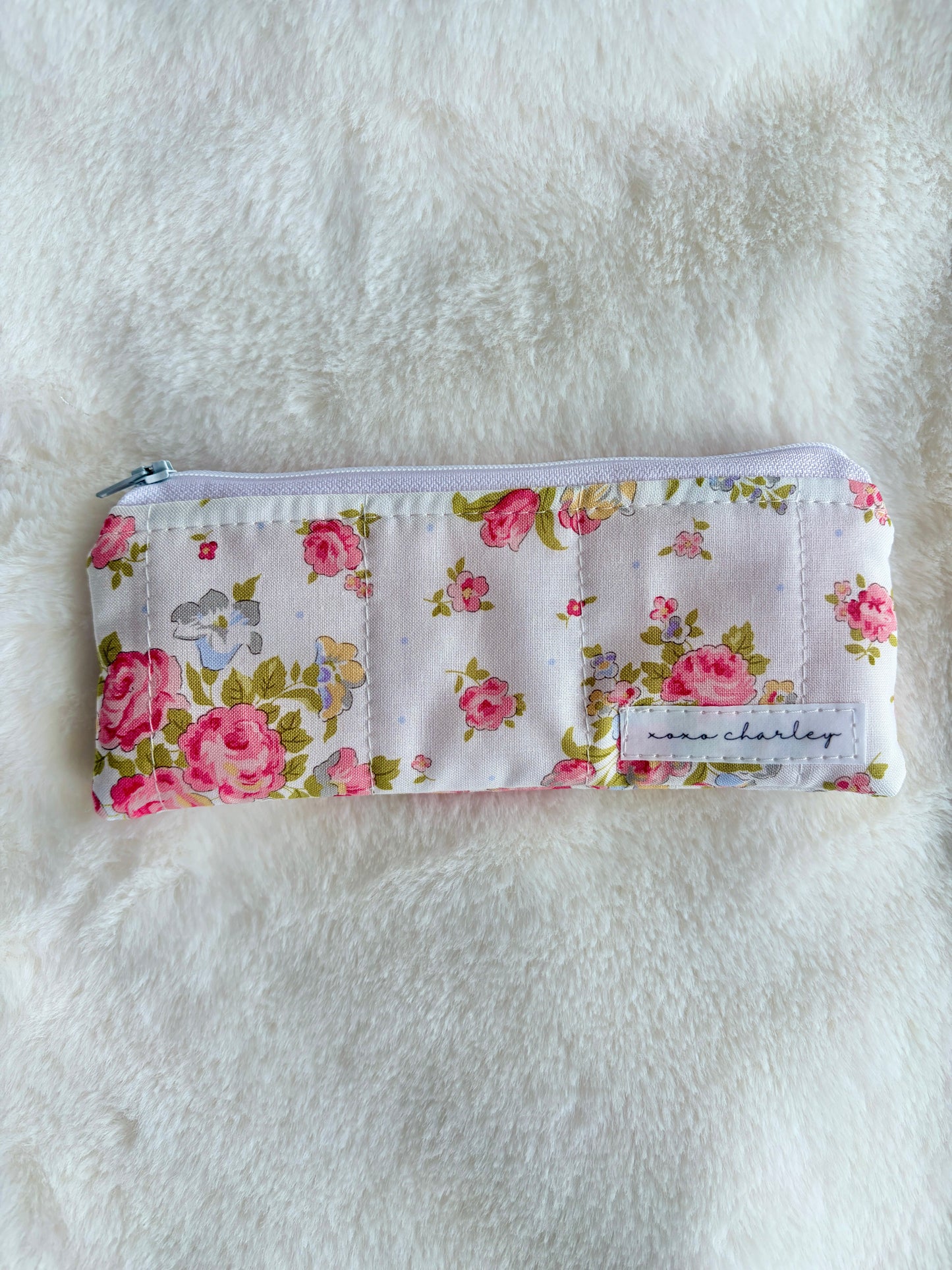 Madelyn Pencil & Glasses Case with Pink Liner *limited-edition*