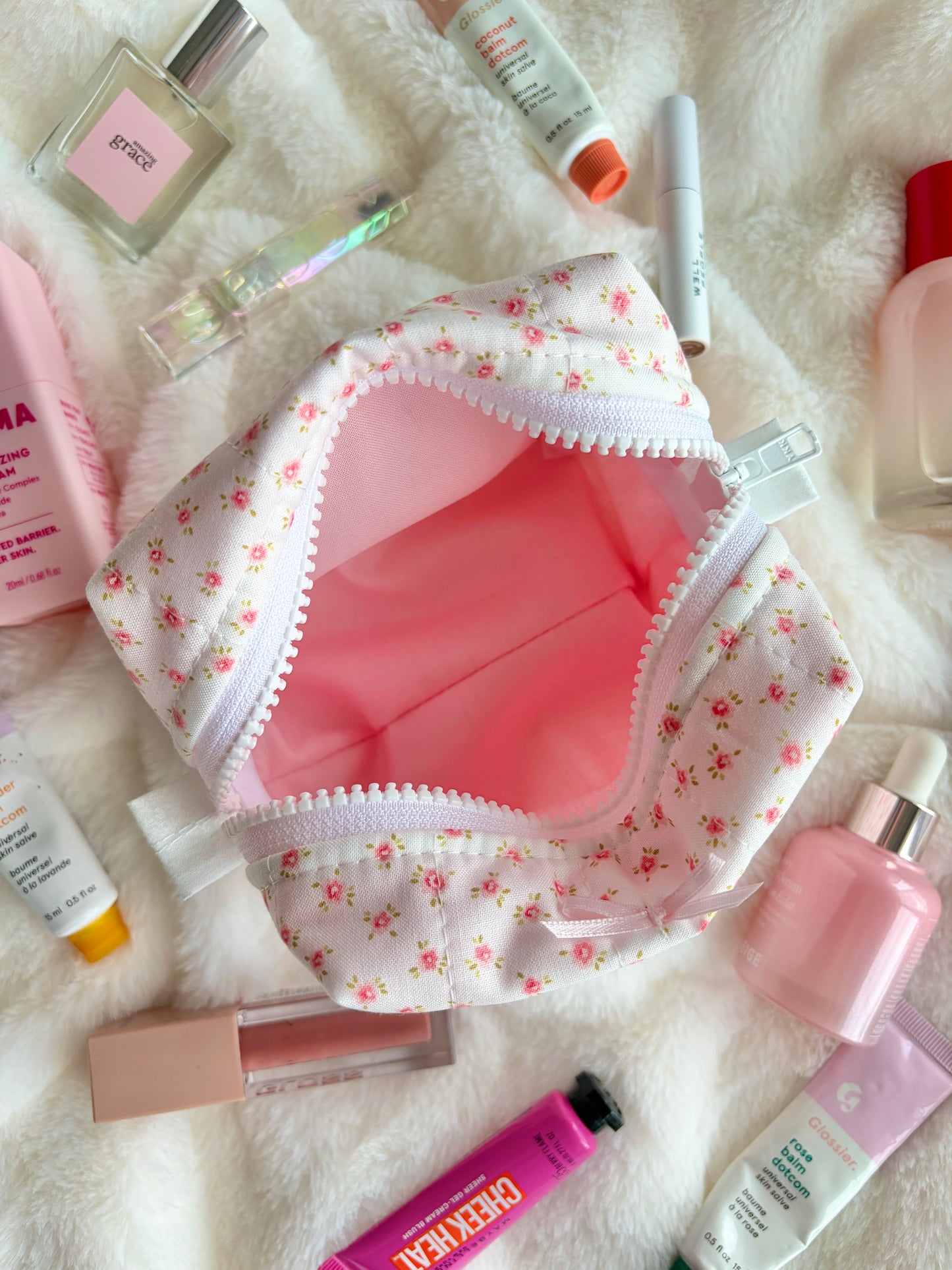 Mia Pink Mini Makeup Bag with Pink Bow *limited-edition*