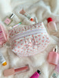 Mia Pink Gingham Mini Makeup Bag with Pink Bow *limited-edition*
