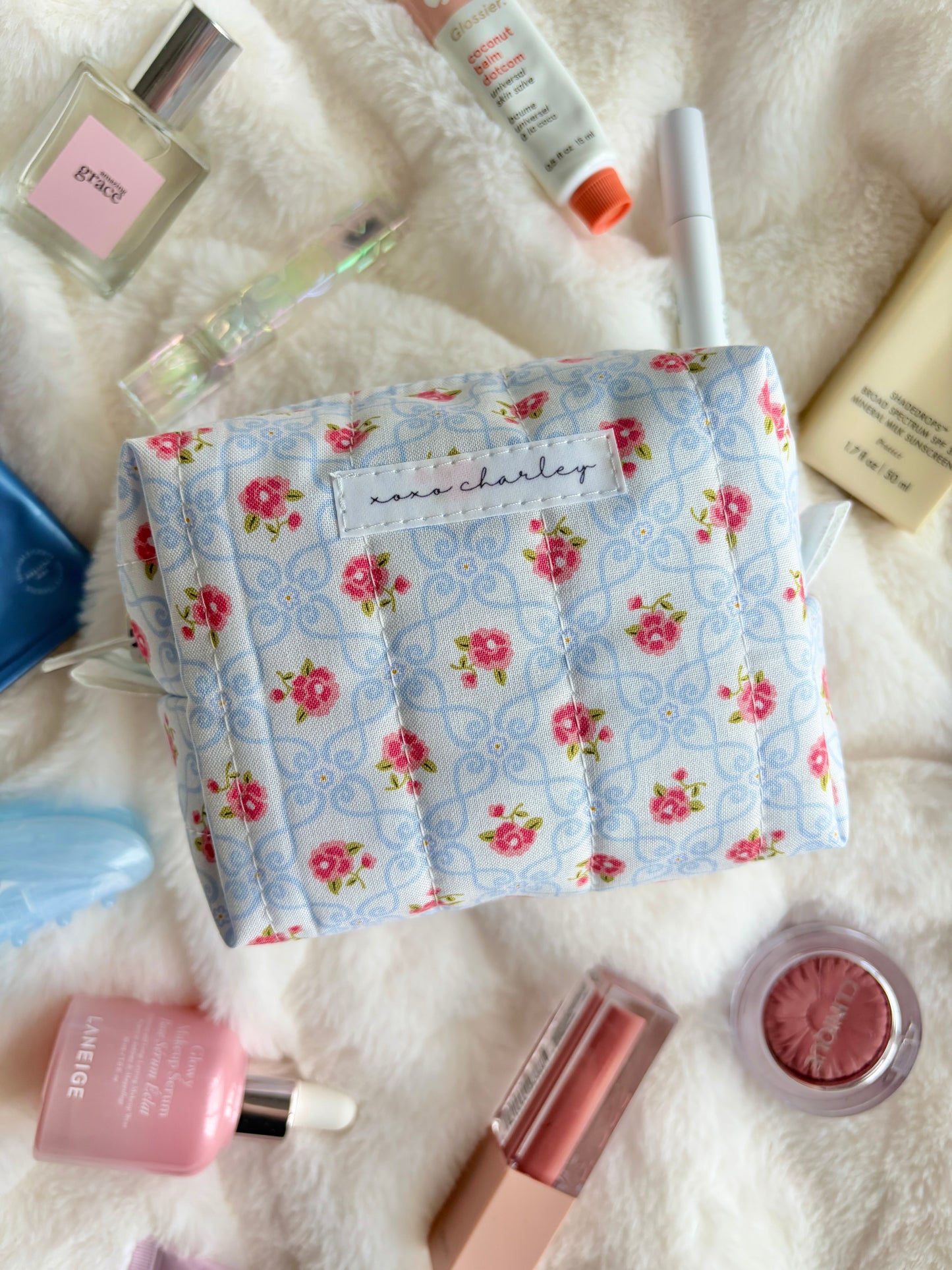 Marie Blue Mini Makeup Bag *limited-edition*
