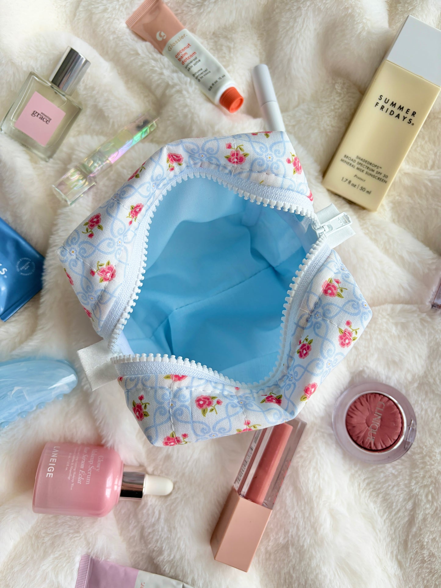 Marie Blue Mini Makeup Bag *limited-edition*