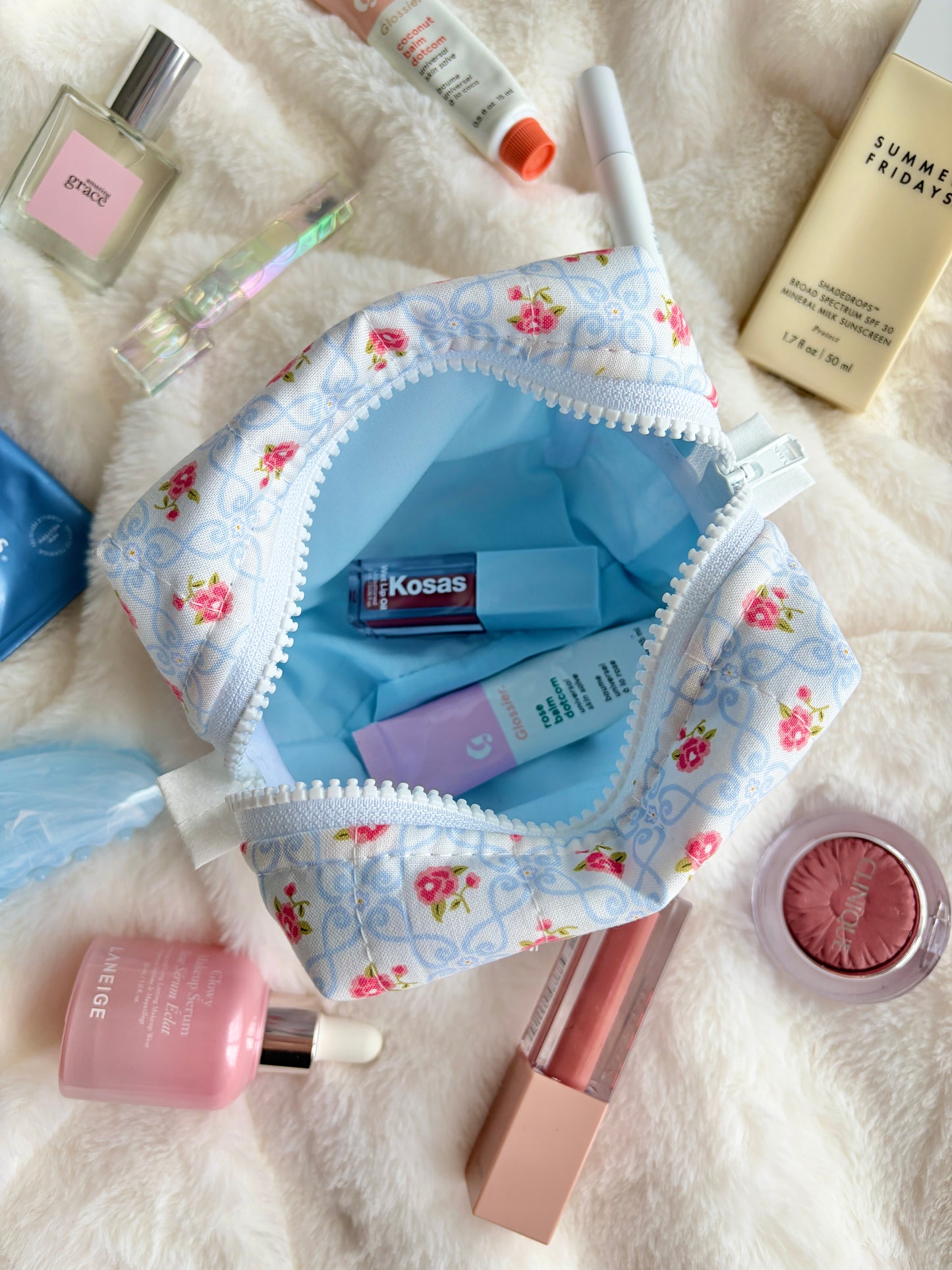 Marie Blue Mini Makeup Bag *limited-edition*