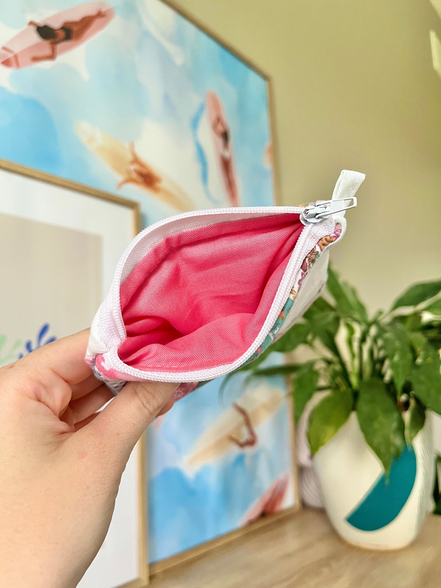 The Watermelon Quilted Keychain Wallet #2
