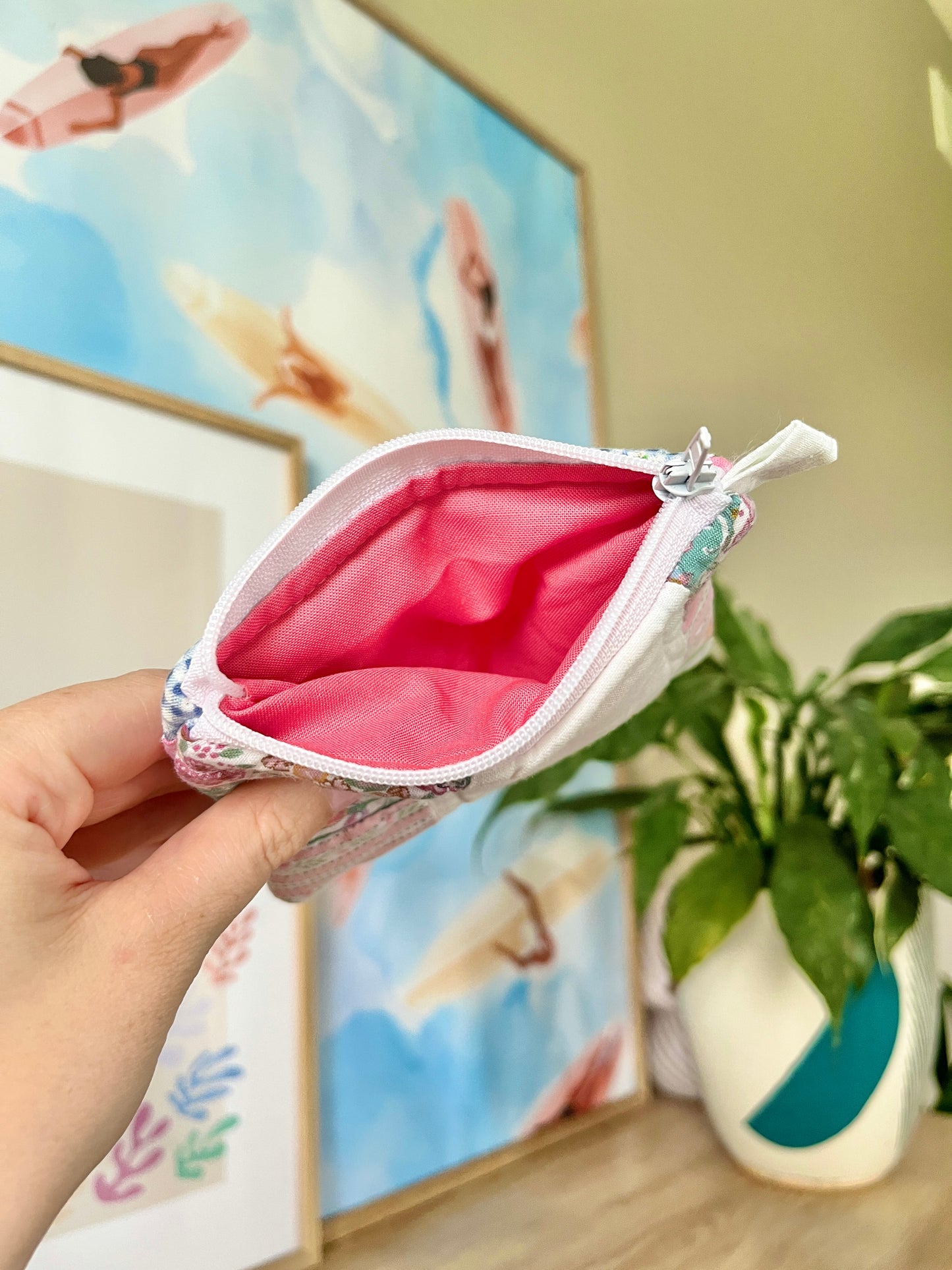 The Watermelon Quilted Keychain Wallet #3