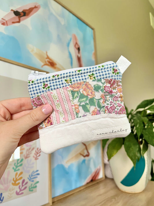 The Lavender Quilted Keychain Wallet #1
