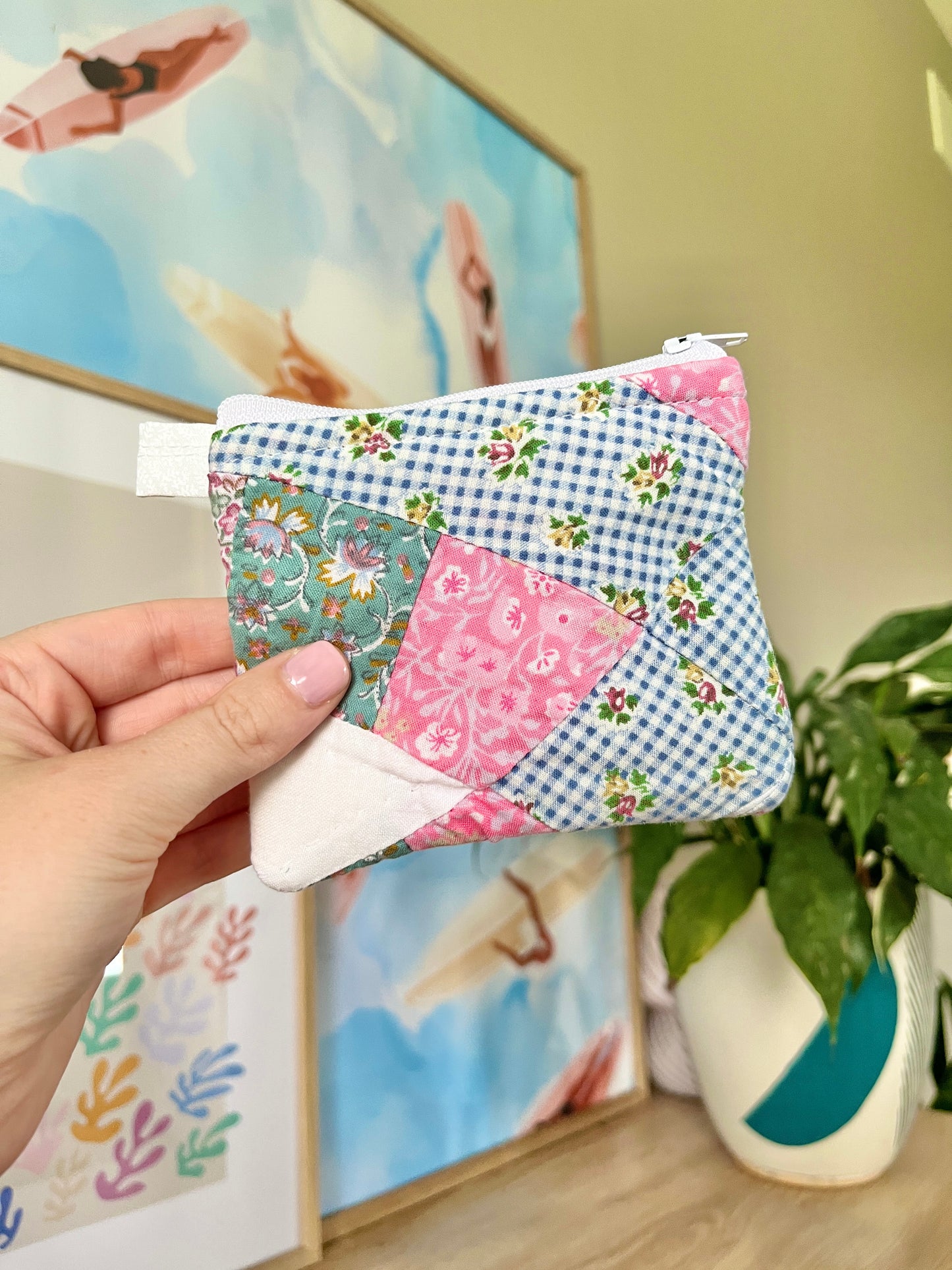 The Watermelon Quilted Keychain Wallet #5