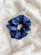 Navy Blue Regular Satin Scrunchie