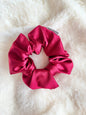 Burgundy Regular Satin Scrunchie
