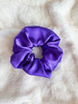 Purple Large Satin Scrunchie