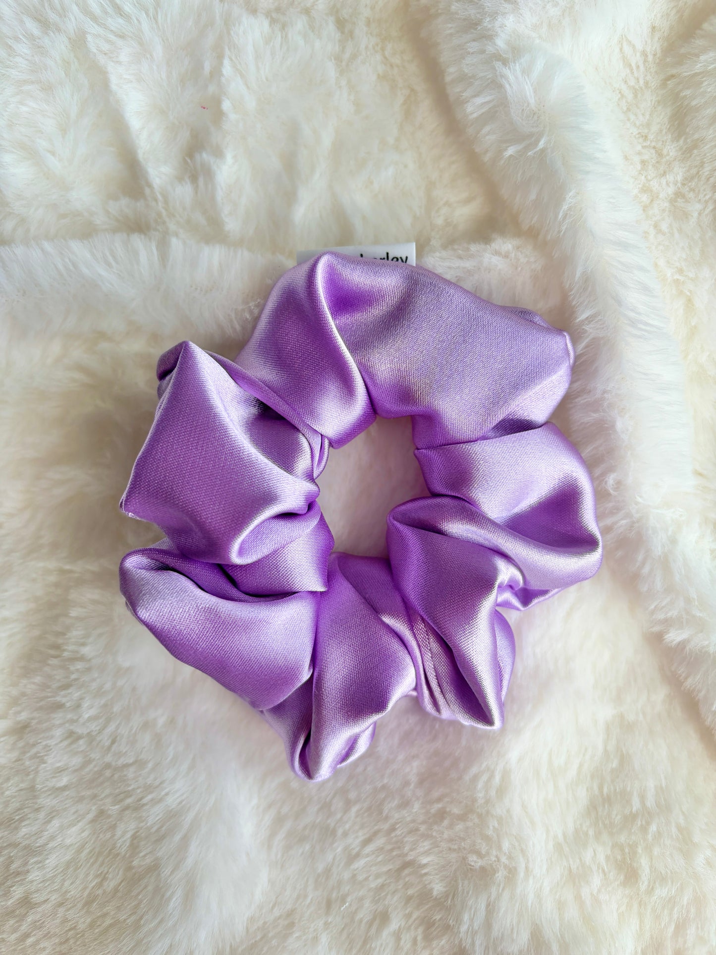 Lavender Regular Satin Scrunchie