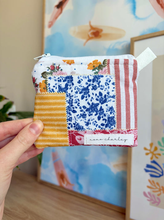 Colorful Picnic Keychain Wallet