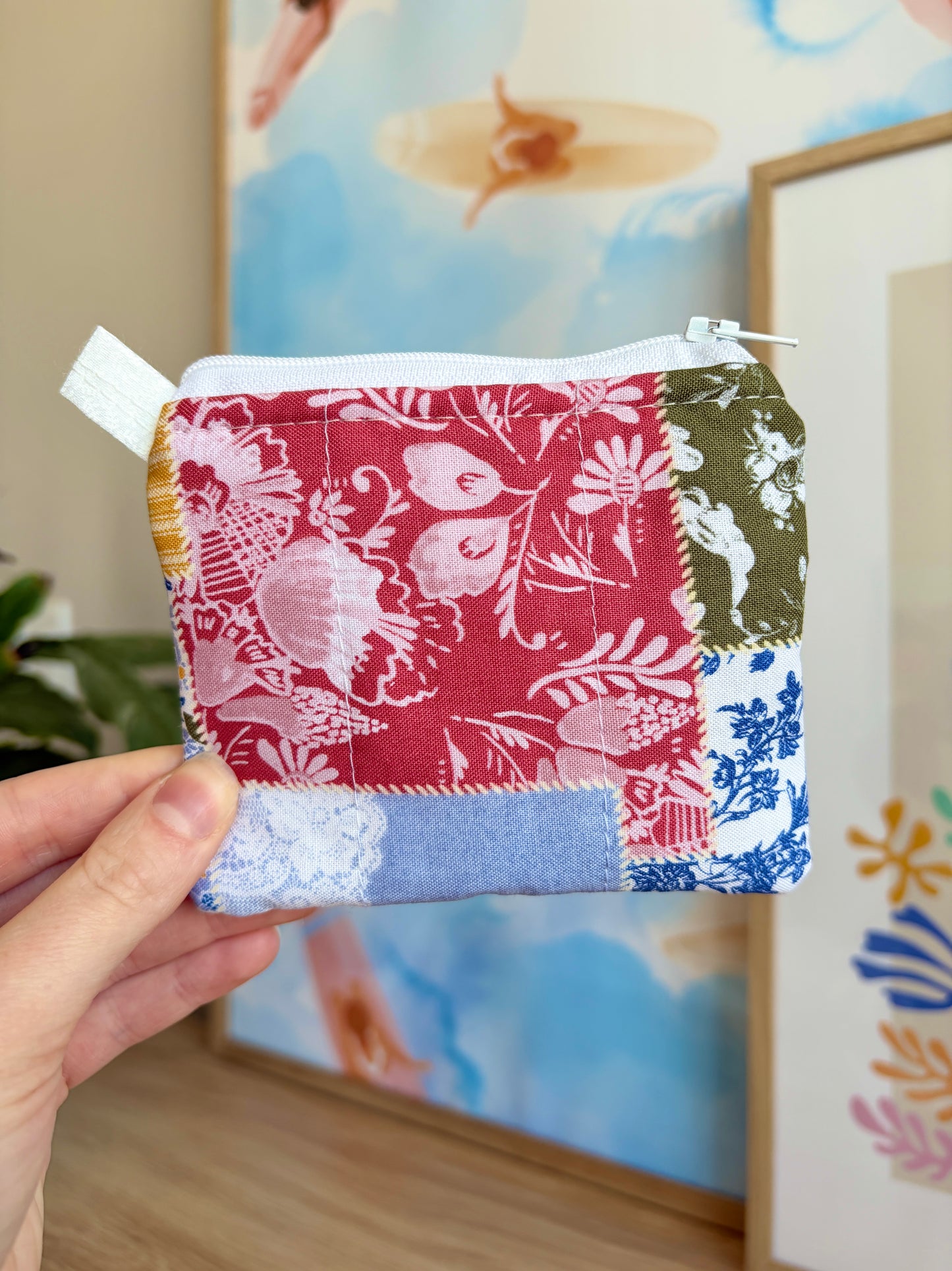 Colorful Picnic Keychain Wallet