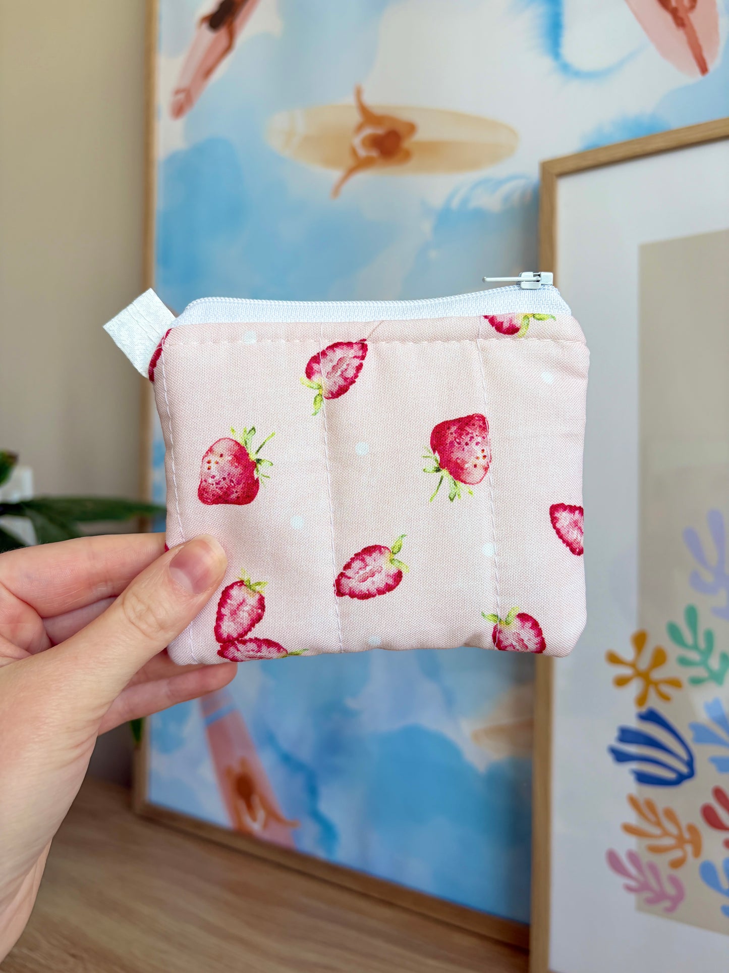 Strawberry Keychain Wallet