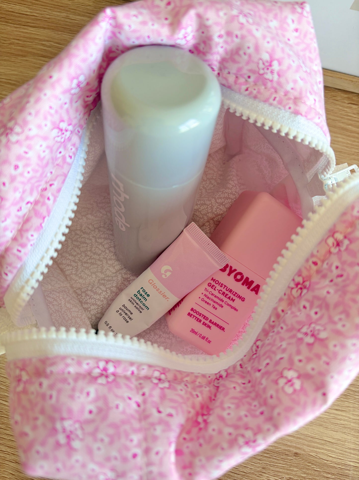 Pink Hawaiian Medium Makeup Bag