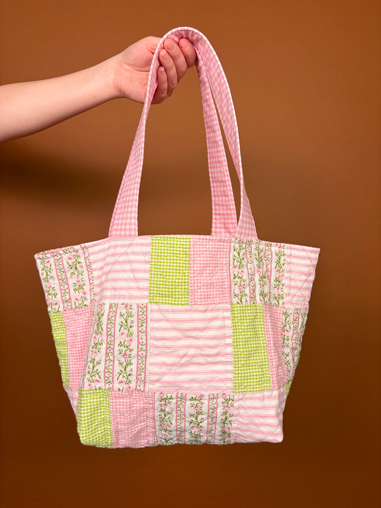 Jade Pink Gingham Mini Tote Bag *limited-edition*