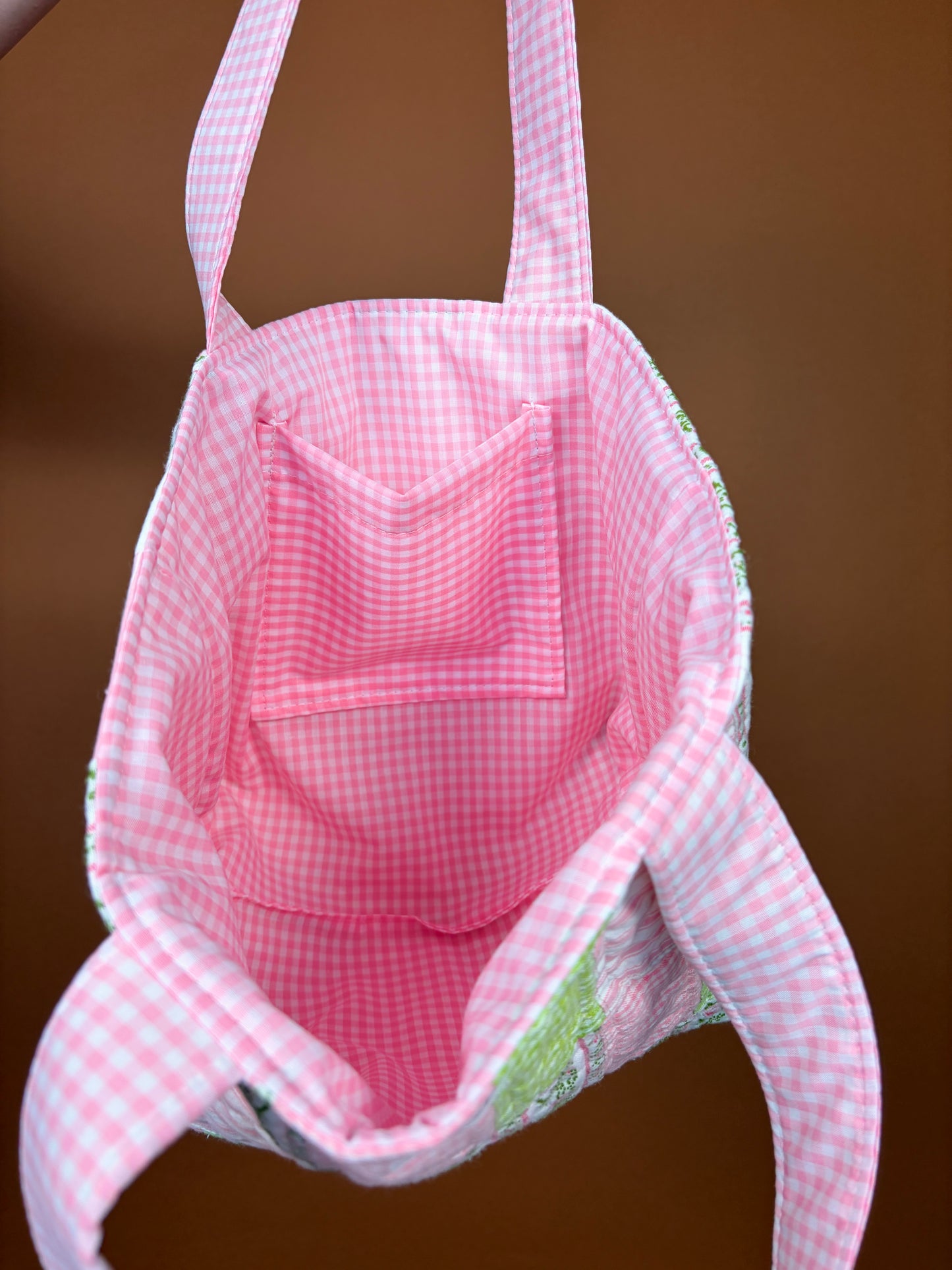 Jade Pink Gingham Mini Tote Bag *limited-edition*
