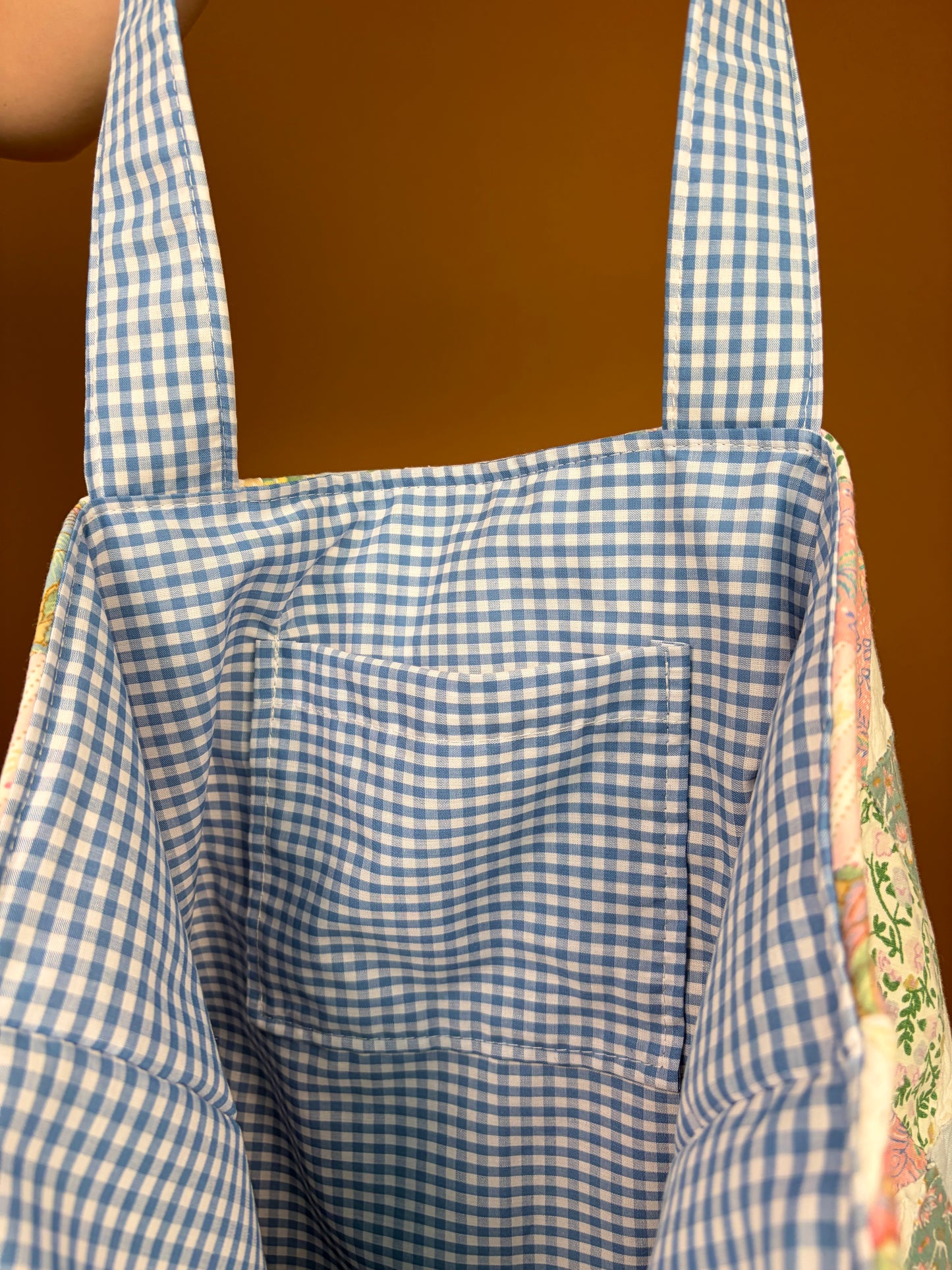 Juliette Blue Gingham Weekender Tote Bag *limited-edition*