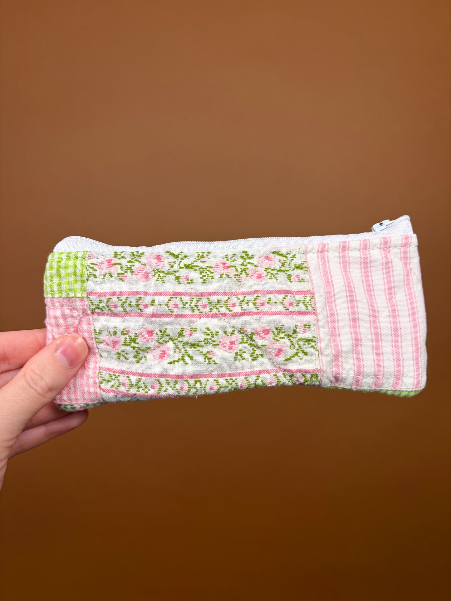 Jade Pink Gingham Pencil & Glasses Case #2 *limited-edition*