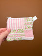 Jade Pink Gingham Keychain Wallet #1 *limited-edition*