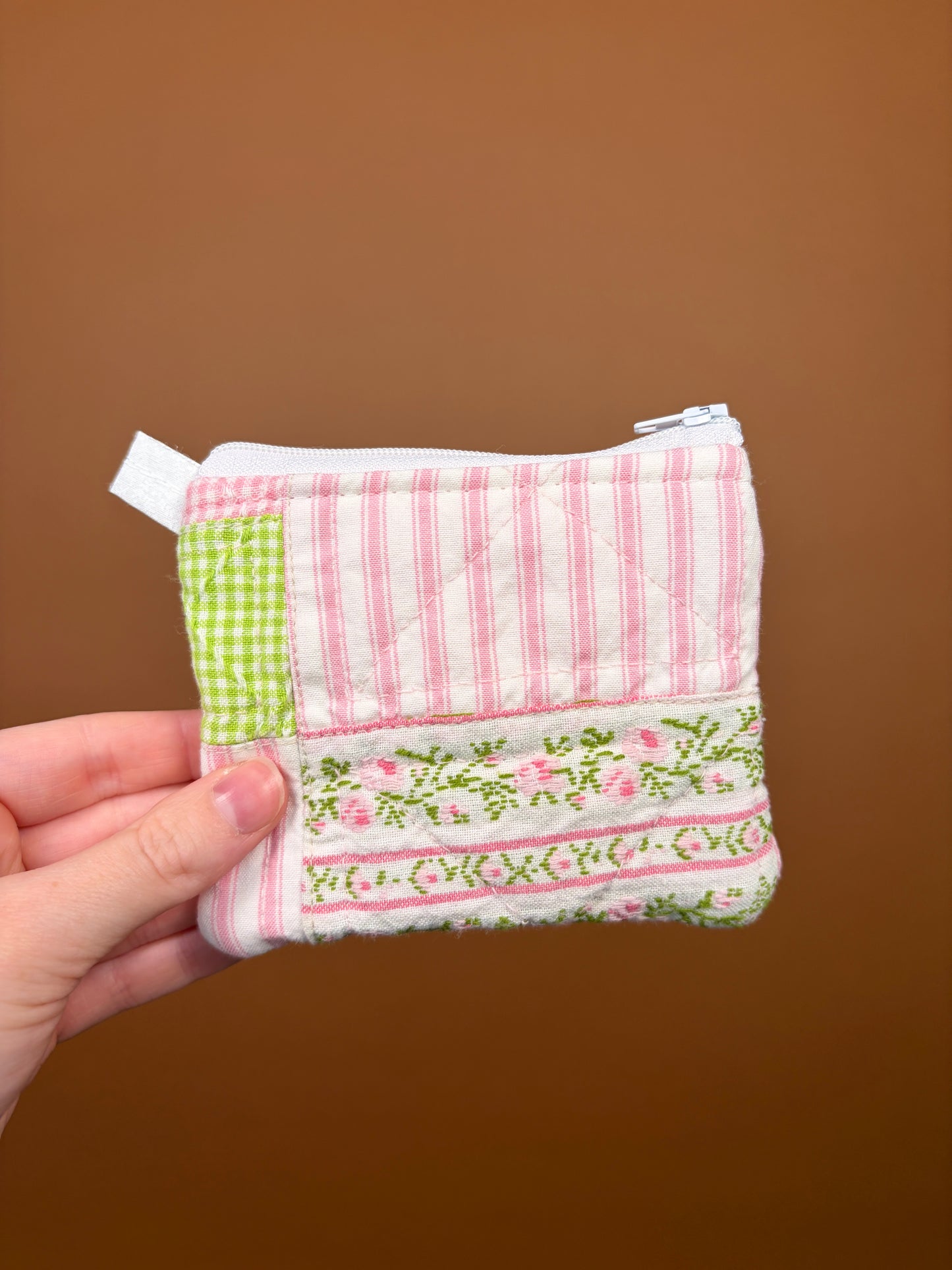 Jade Pink Gingham Keychain Wallet #2 *limited-edition*