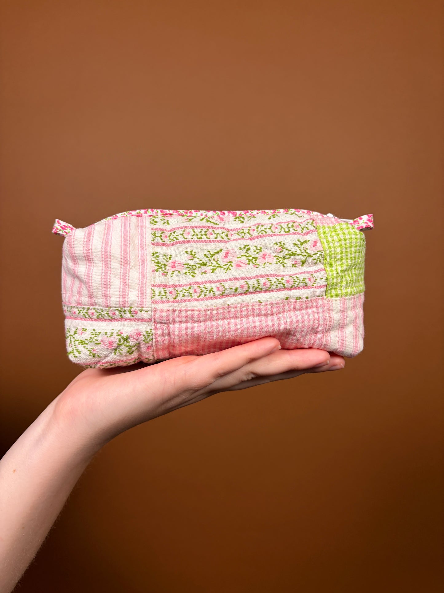 Jade Pink Gingham Small Colorblock Bag #1 *limited-edition*