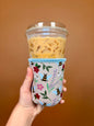 Small Bees & Flowers Cup Coozie *limited-edition*