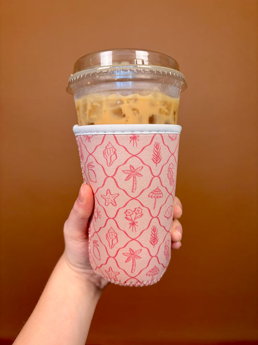 Medium Pink Beach Cup Sleeve *limited-edition*