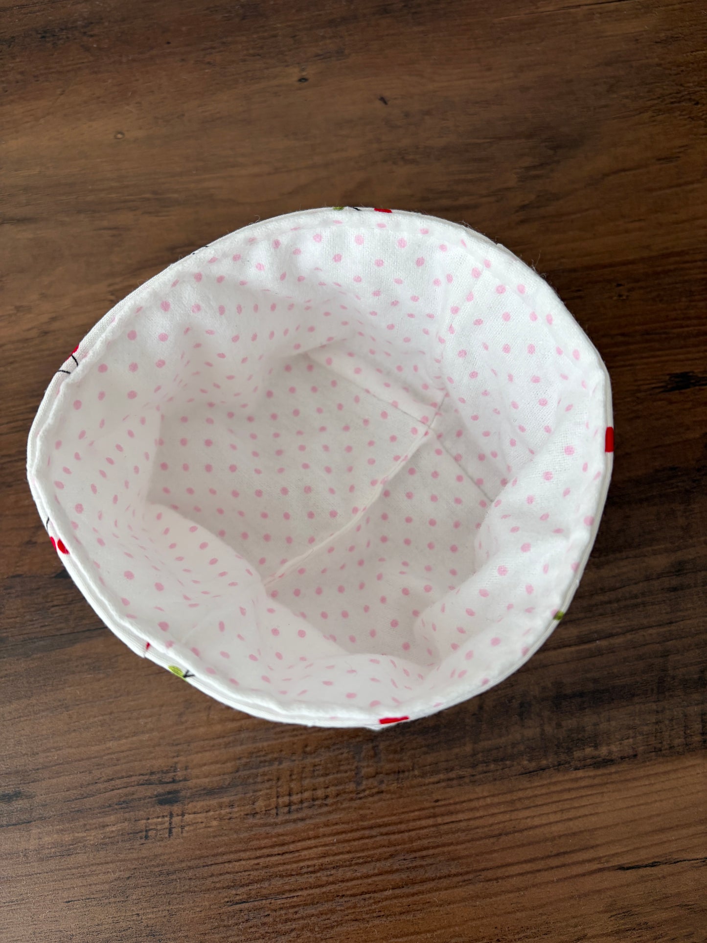 Cherry Red Small Fabric Bowl *limited-edition*