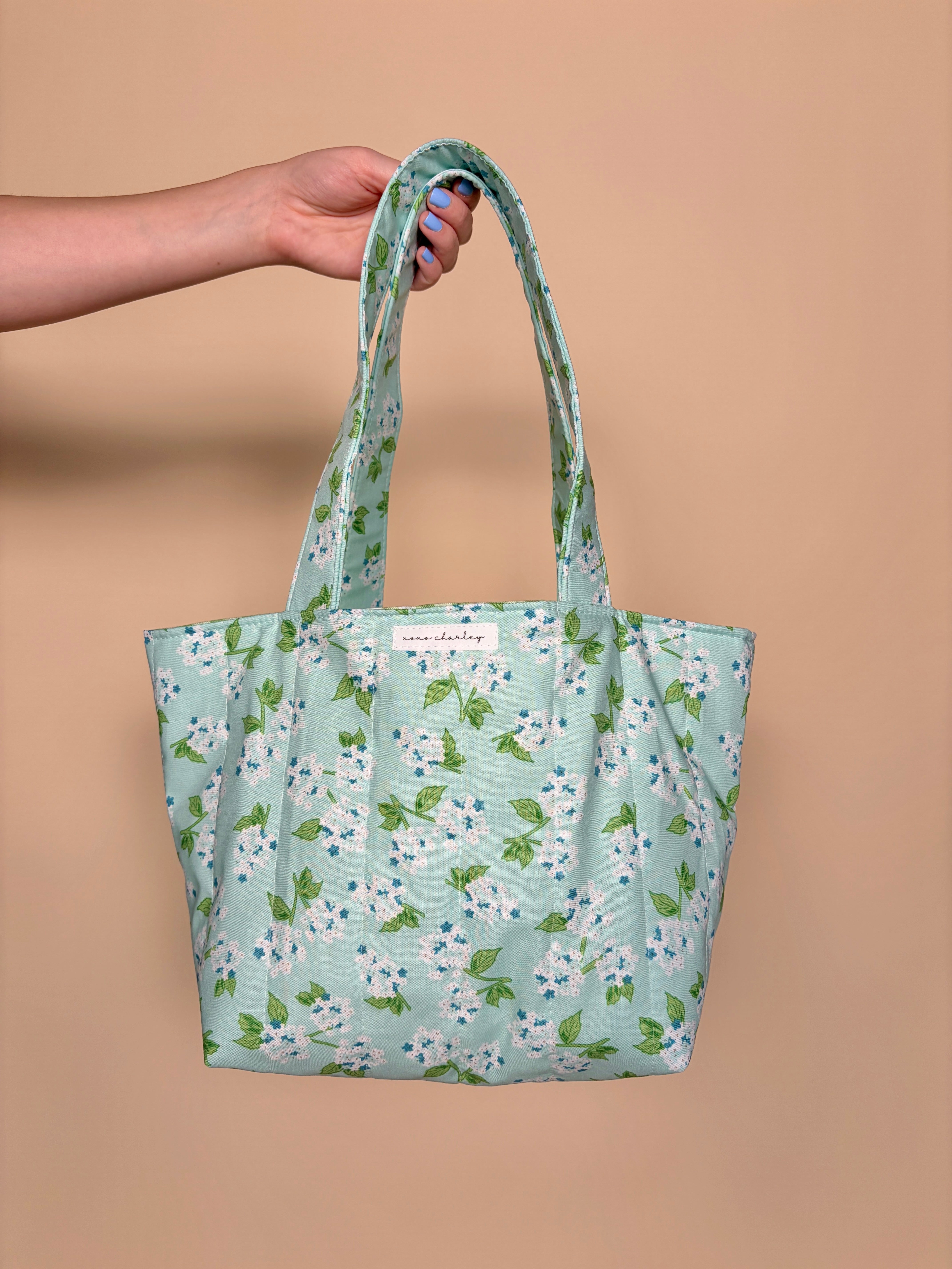 Costal Hydrangea Mini Tote Bag *limited-edition* – Xoxo Charley