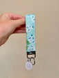 Costal Hydrangea Premium Keychain Wristlet
