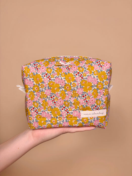 October Skies Bow Medium Makeup Bag *limited-edition*