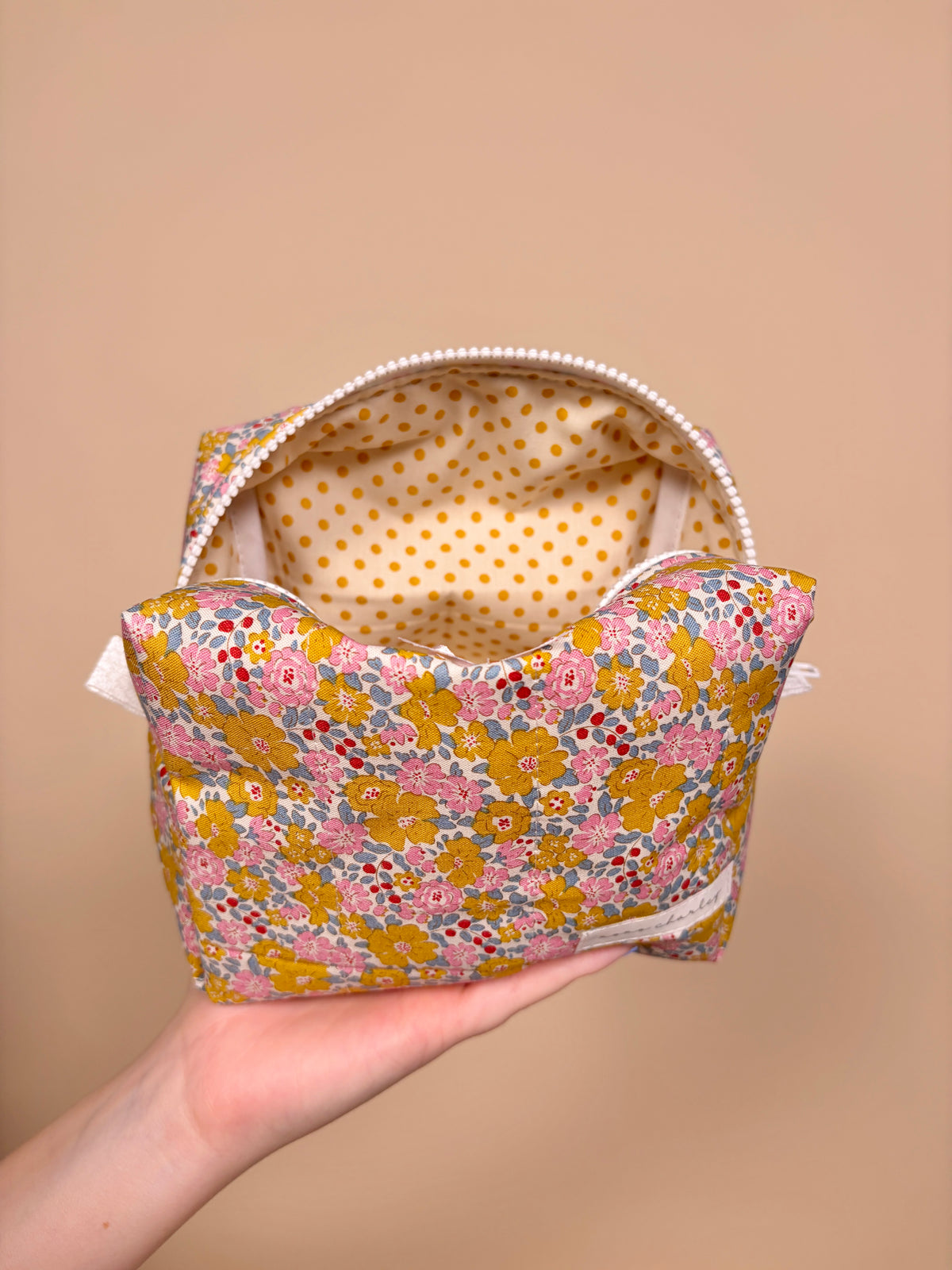 October Skies Bow Medium Makeup Bag *limited-edition*