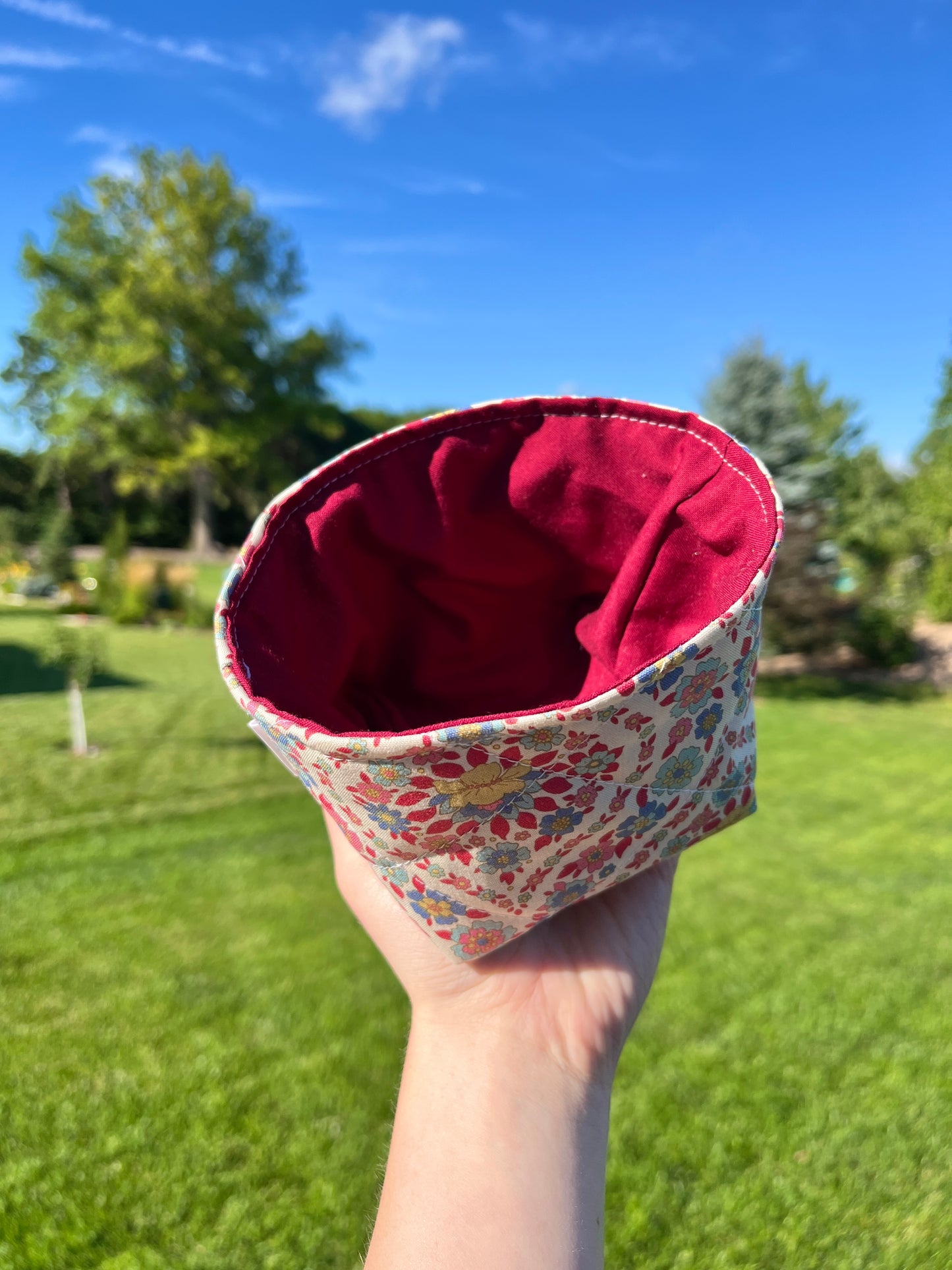 The Wineberry Blossom Fabric Bowl Organizer *limited-edition*
