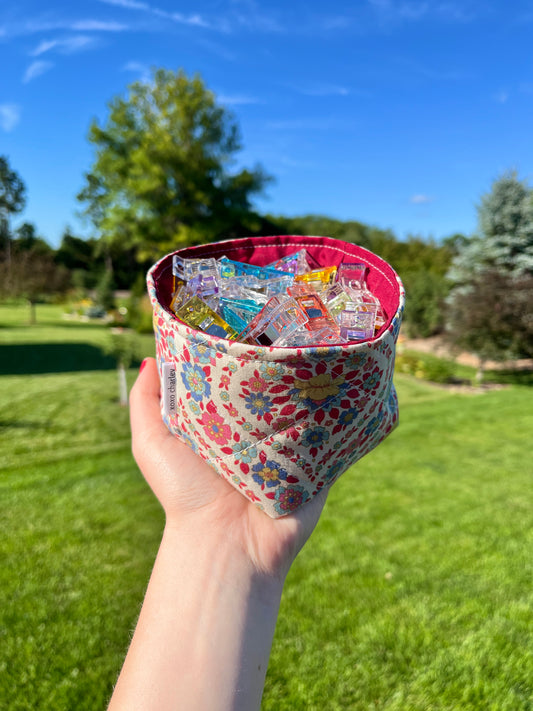 The Wineberry Blossom Fabric Bowl Organizer *limited-edition*