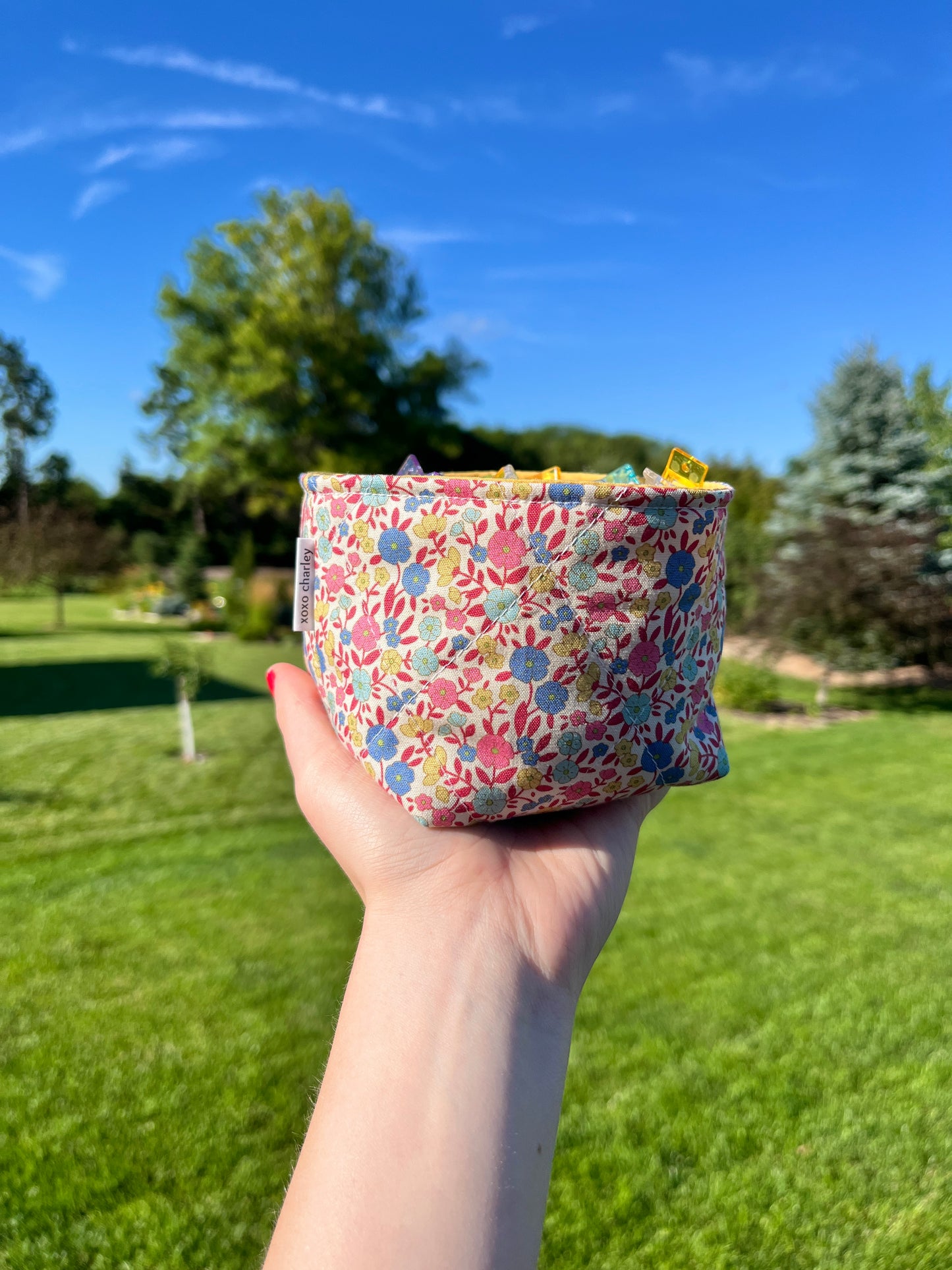 The Goldenrod Fabric Bowl Organizer *limited-edition*
