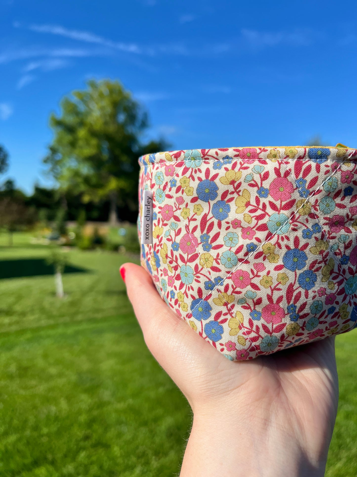 The Goldenrod Fabric Bowl Organizer *limited-edition*