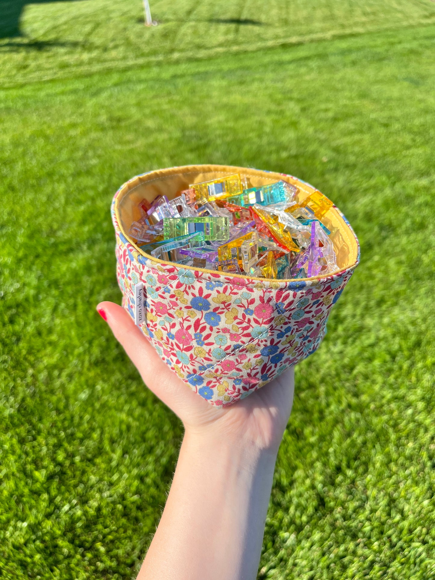 The Goldenrod Fabric Bowl Organizer *limited-edition*