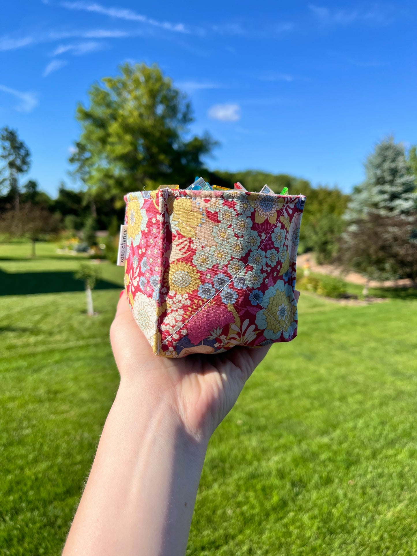 The Silk Rose Fabric Bowl Organizer *limited-edition*