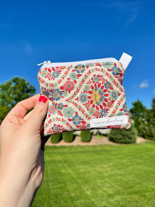 The Wineberry Blossom Keychain Wallet *limited-edition*