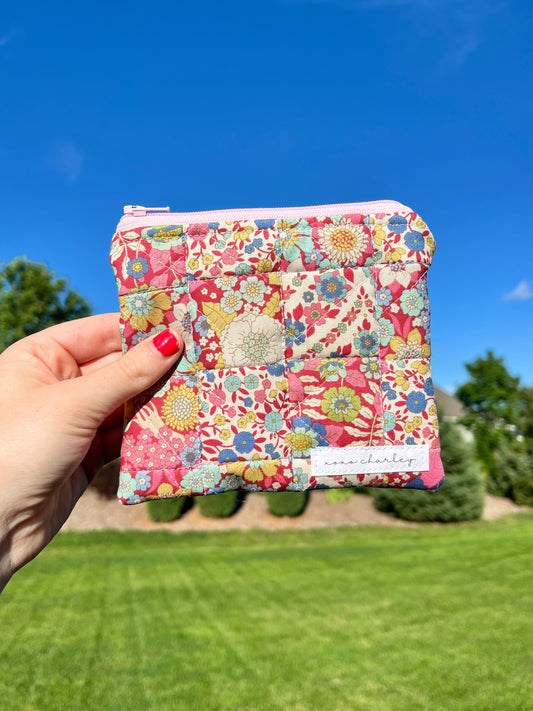 The Silk Rose Zipper Pouch *limited-edition*