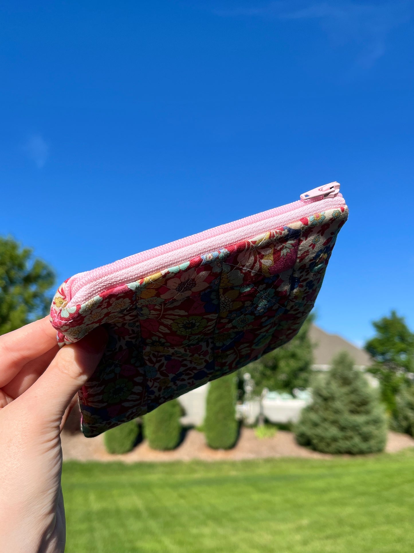 The Silk Rose Zipper Pouch *limited-edition*