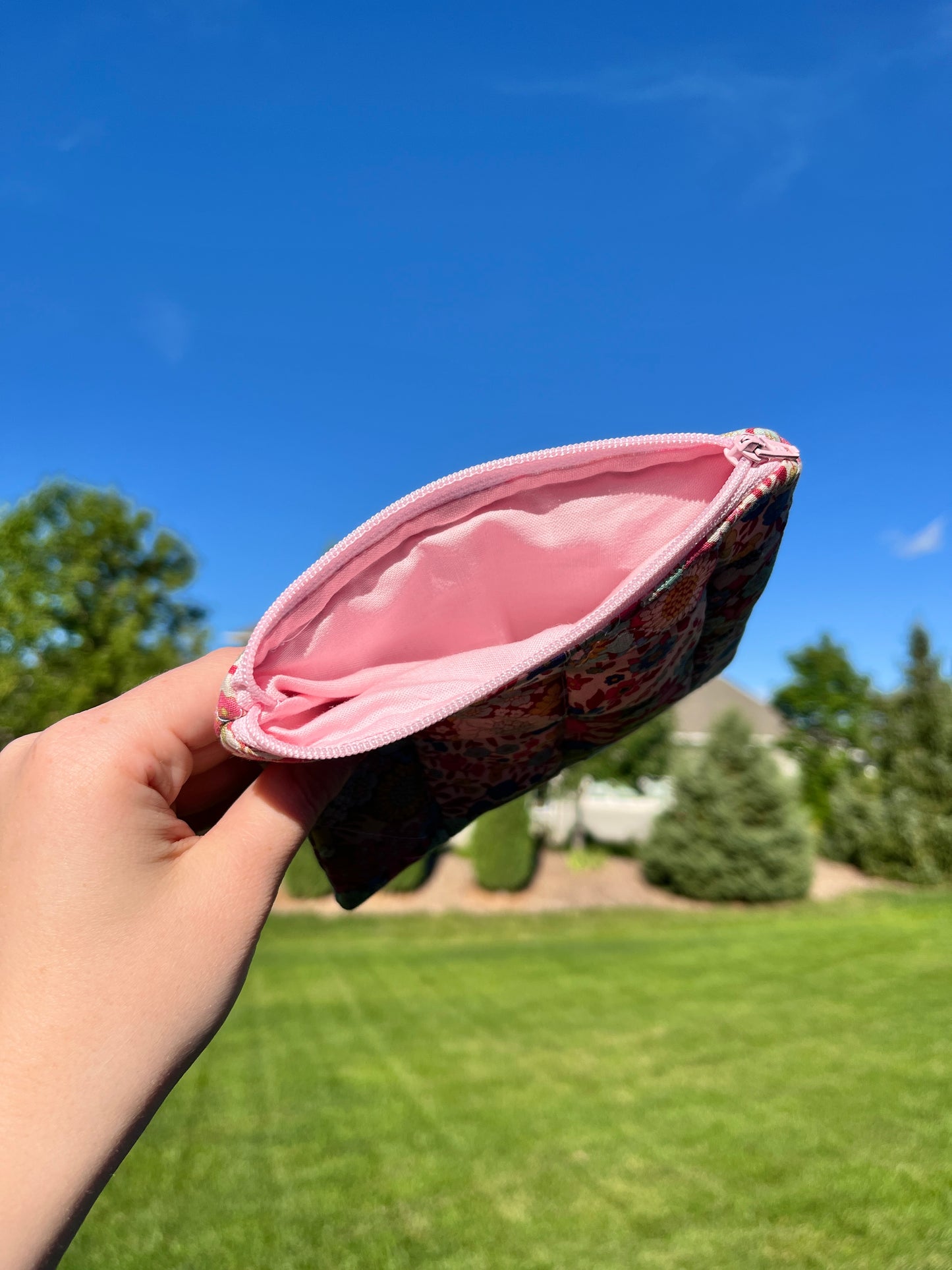The Silk Rose Zipper Pouch *limited-edition*